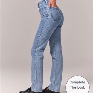90s straight ultra high rise jeans
